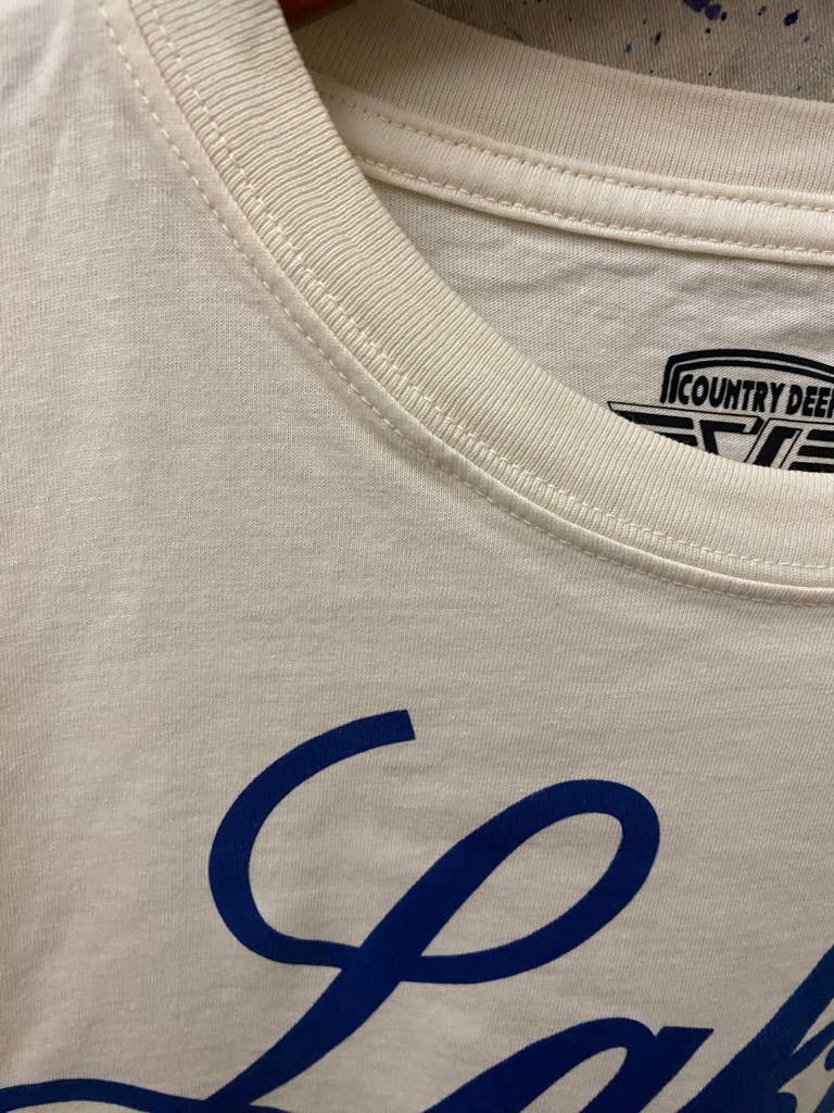 Country Deep Apparel - Wholesale Screen Printed T-Shirt - Women's - Lakes & Beer relaxed Crop T-shirt  3