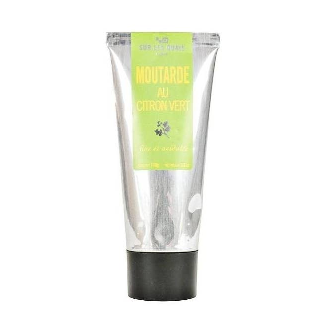 Lime mustard 110g for wholesale by Sur les Quais