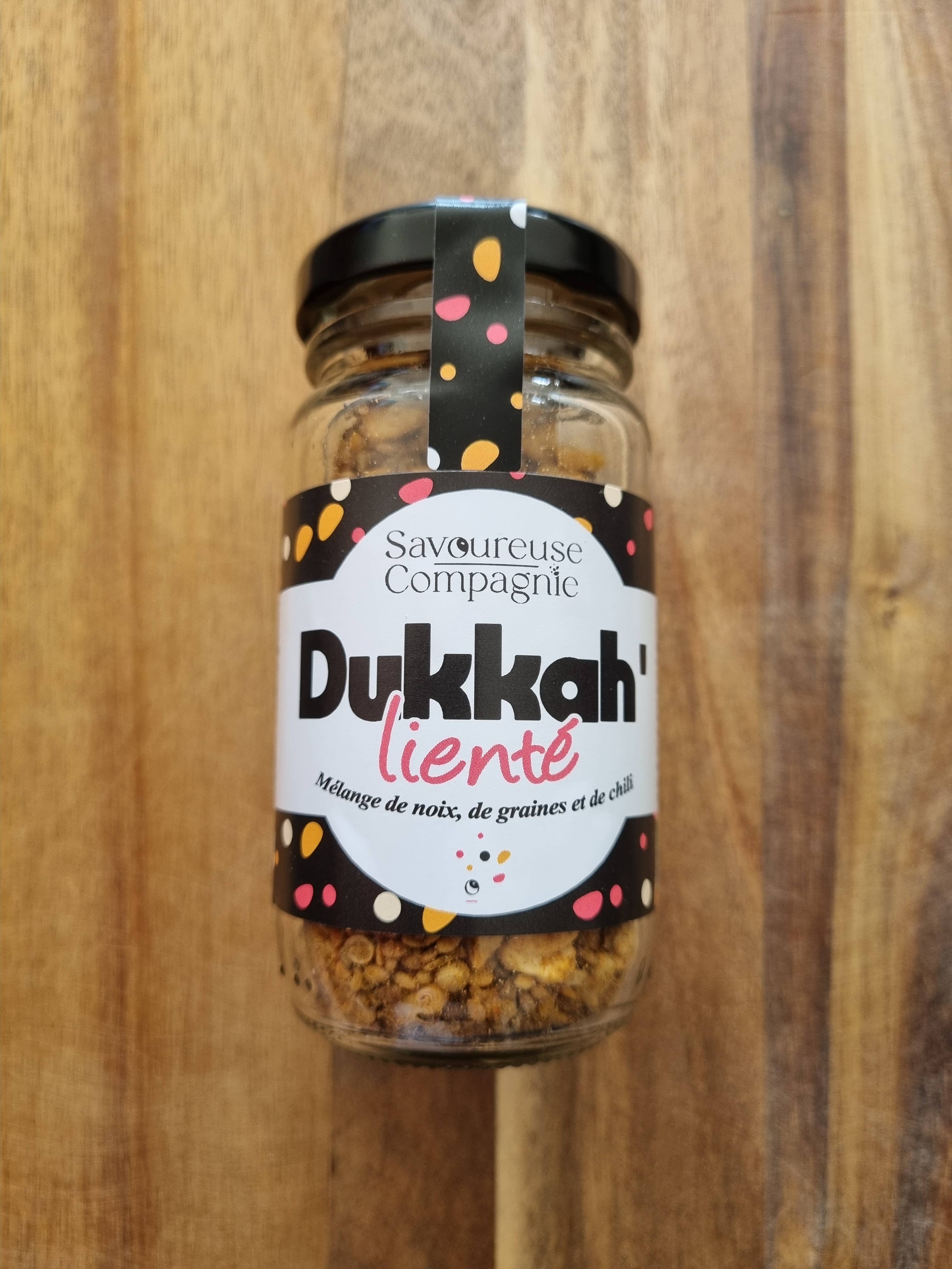La Savoureuse Compagnie – wholesale Dried spice mix – Dukkah' li- Jar - certified by Certipaq FR-BIO-091