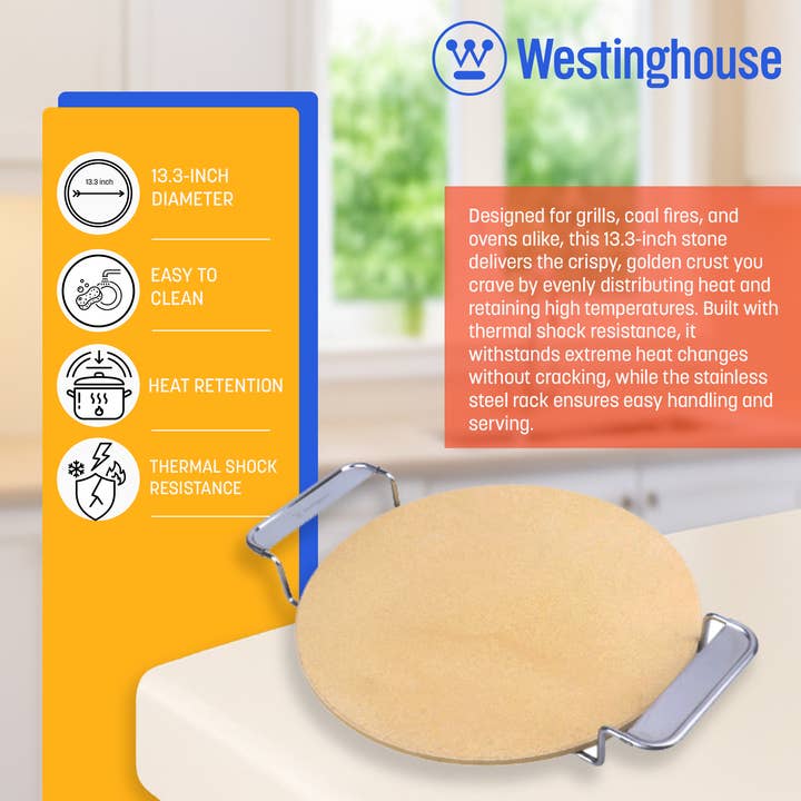 Westinghouse - Wholesale Pizza Board - Westinghouse Pizza Stone with Rack4