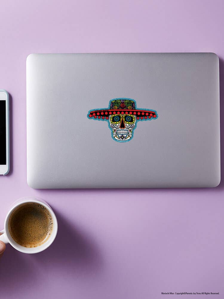 The Art of Pamela Joy Trow – Adesivo por atacado – Adesivo Mariachi Man4