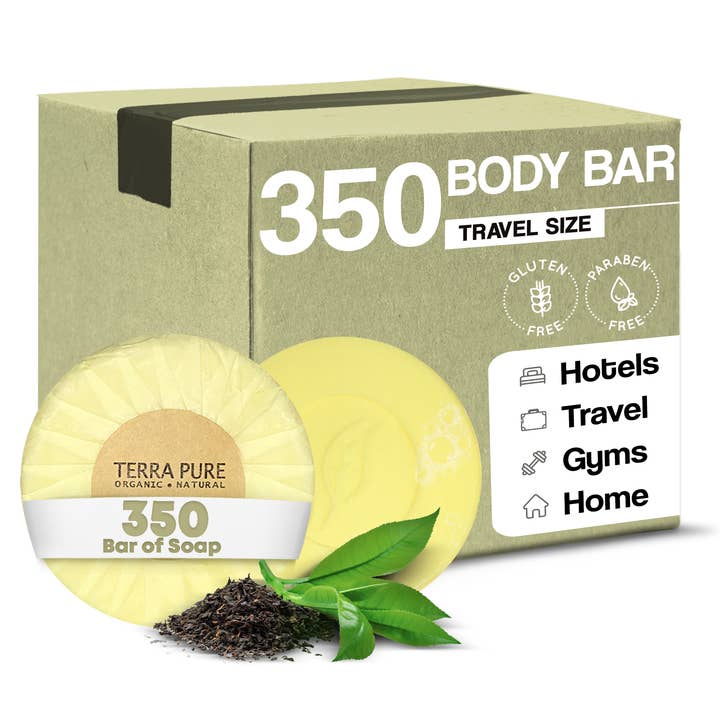 Sabonete em Barra Terra Pure, Tamanho de Viagem, Amenidades de Hotel, 35 g (Pacote de 350) por atacado de Diversified Hospitality Solutions