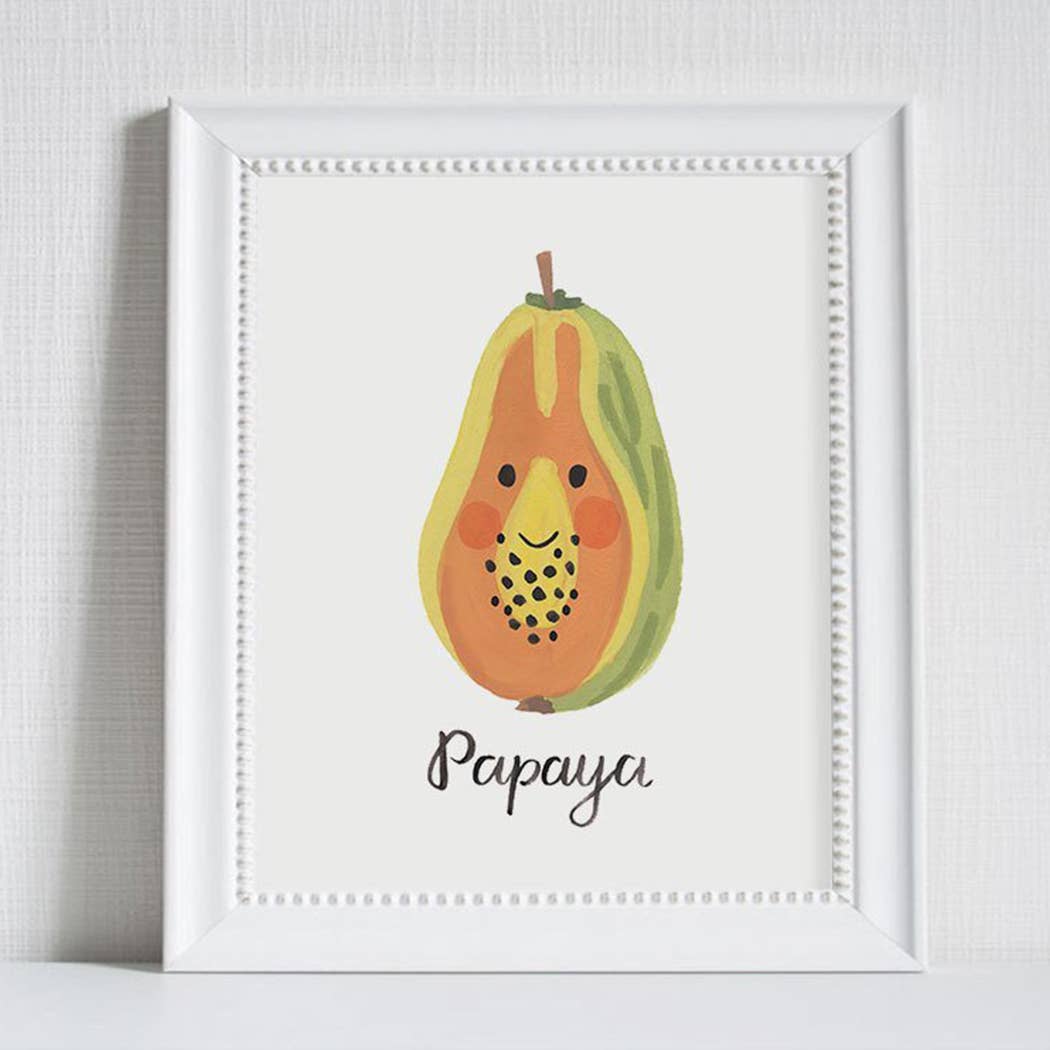 LoveLight Paper - Wholesale Art Print - Kids & Baby - Papaya Face - Art Print (8x10)0