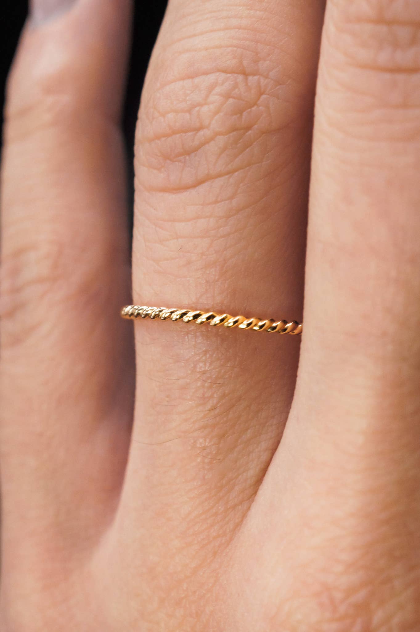 Hannah Naomi - Wholesale Band/Stacked Ring - Twist Ring, 14K Gold Fill4