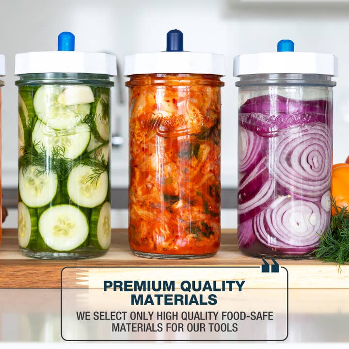 Masontops - Wholesale Jar - Fermenting Set with Jar, Airlock, Weight & More5