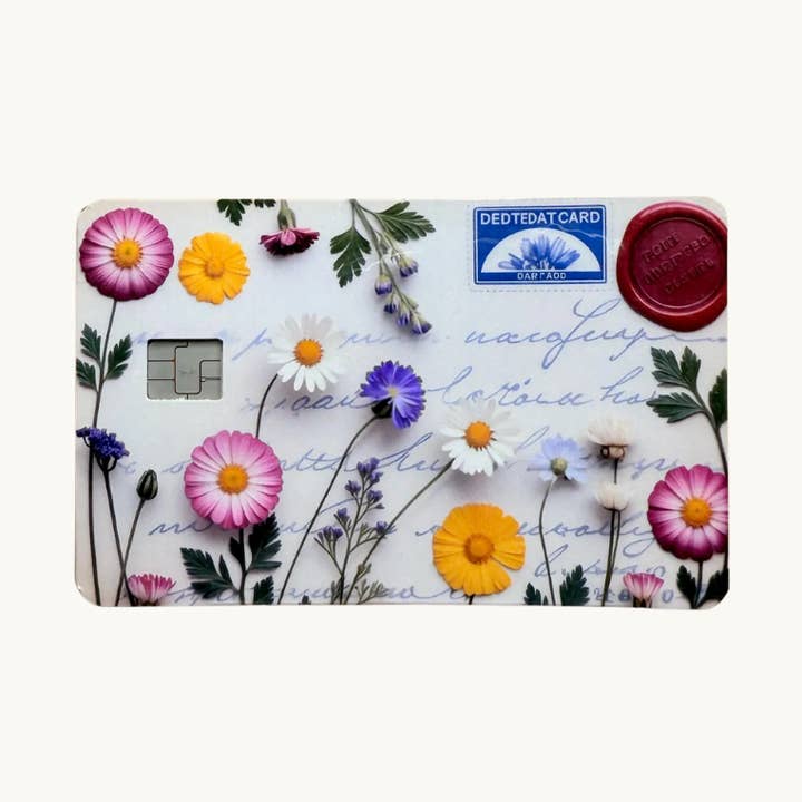 Pelle per Carta di Debito con Fiori Botanici Vintage: per la vendita all'ingrosso da parte di The sticker era