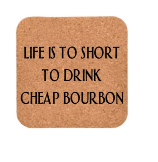 B4homemade, LLC - Wholesale Coasters - Whiskey Drinkers Cork Coaster Collection9
