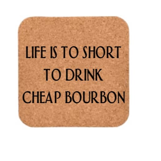 B4homemade, LLC - Wholesale Coasters - Whiskey Drinkers Cork Coaster Collection9