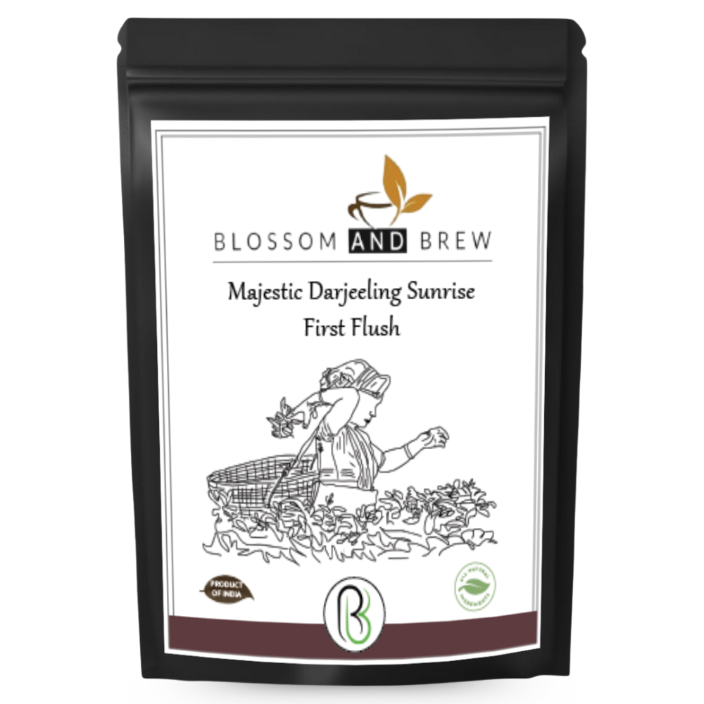 Blossom & Brew - Wholesale Loose Tea - Darjeeling First Flush Black Tea- Majestic Sunrise Notes0