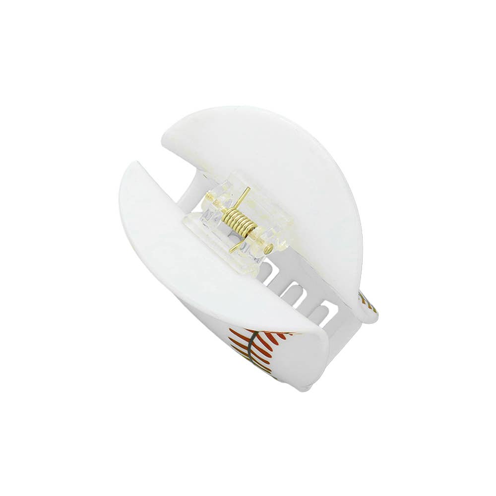 Sensibling Corp. - Wholesale Hair Clip - Women's - Baseball Acrylic Hair Claw Clip
1