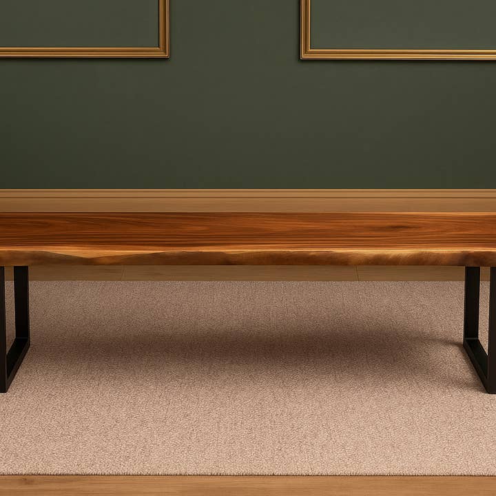 Heft Home - Wholesale Bench - Dining Bench Live Edge – Solid South American Walnut6