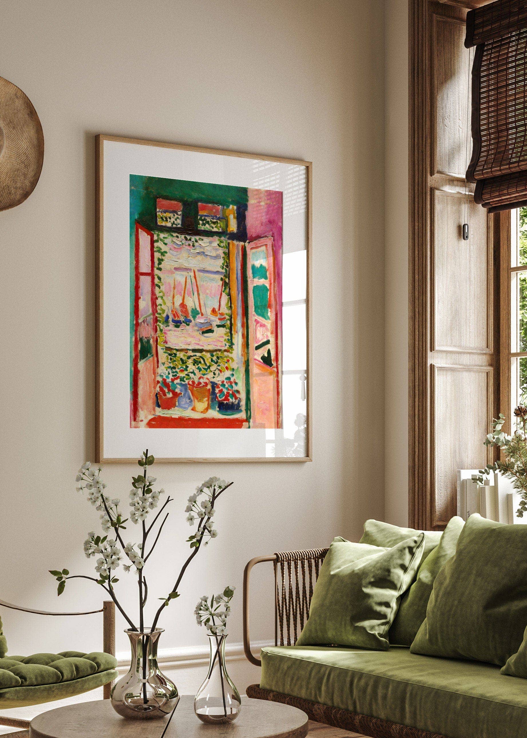 Peardrop Prints – wholesale Art print – Matisse Open Window M621