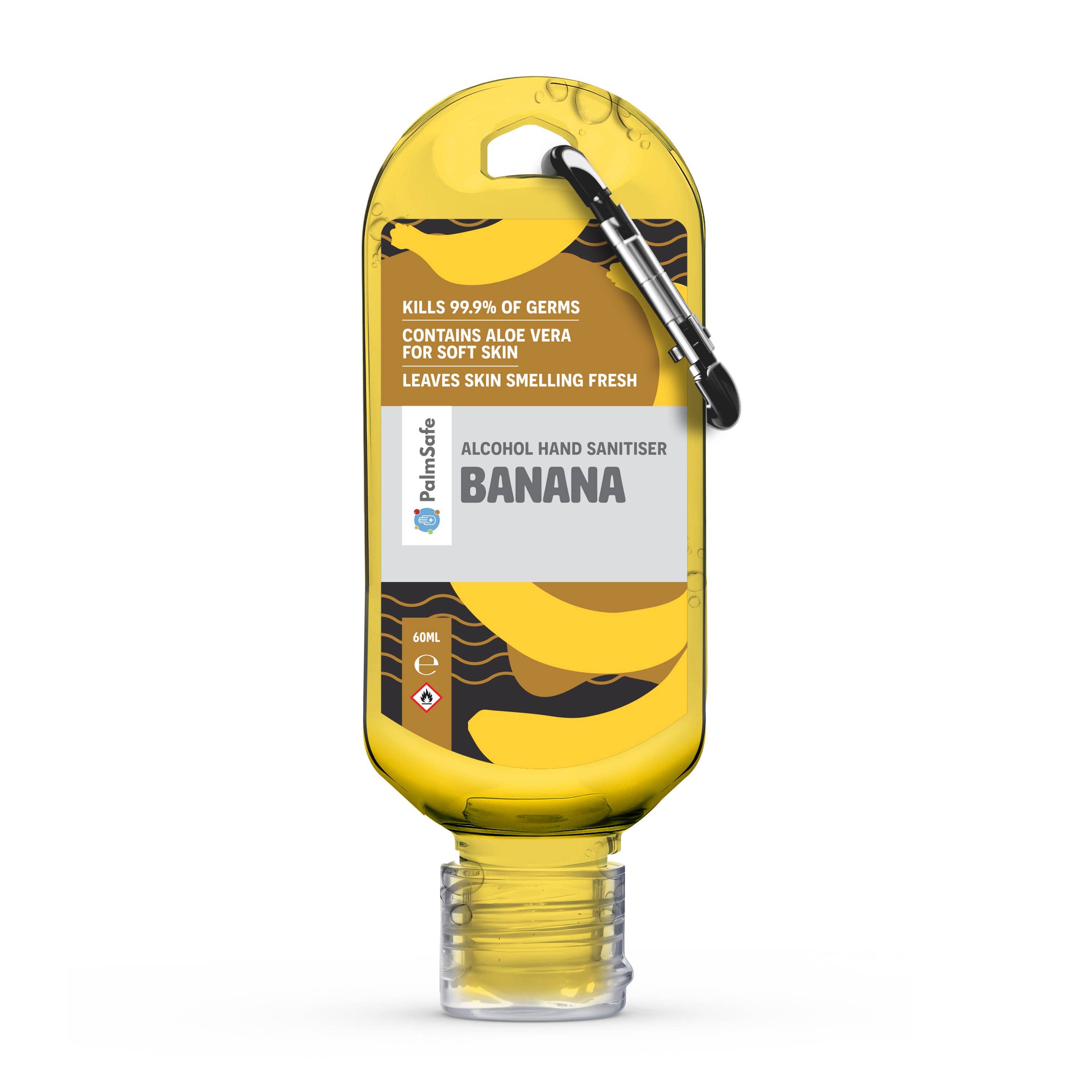 Palm Safe – wholesale Hand sanitiser – 60ml Clip Bottles5