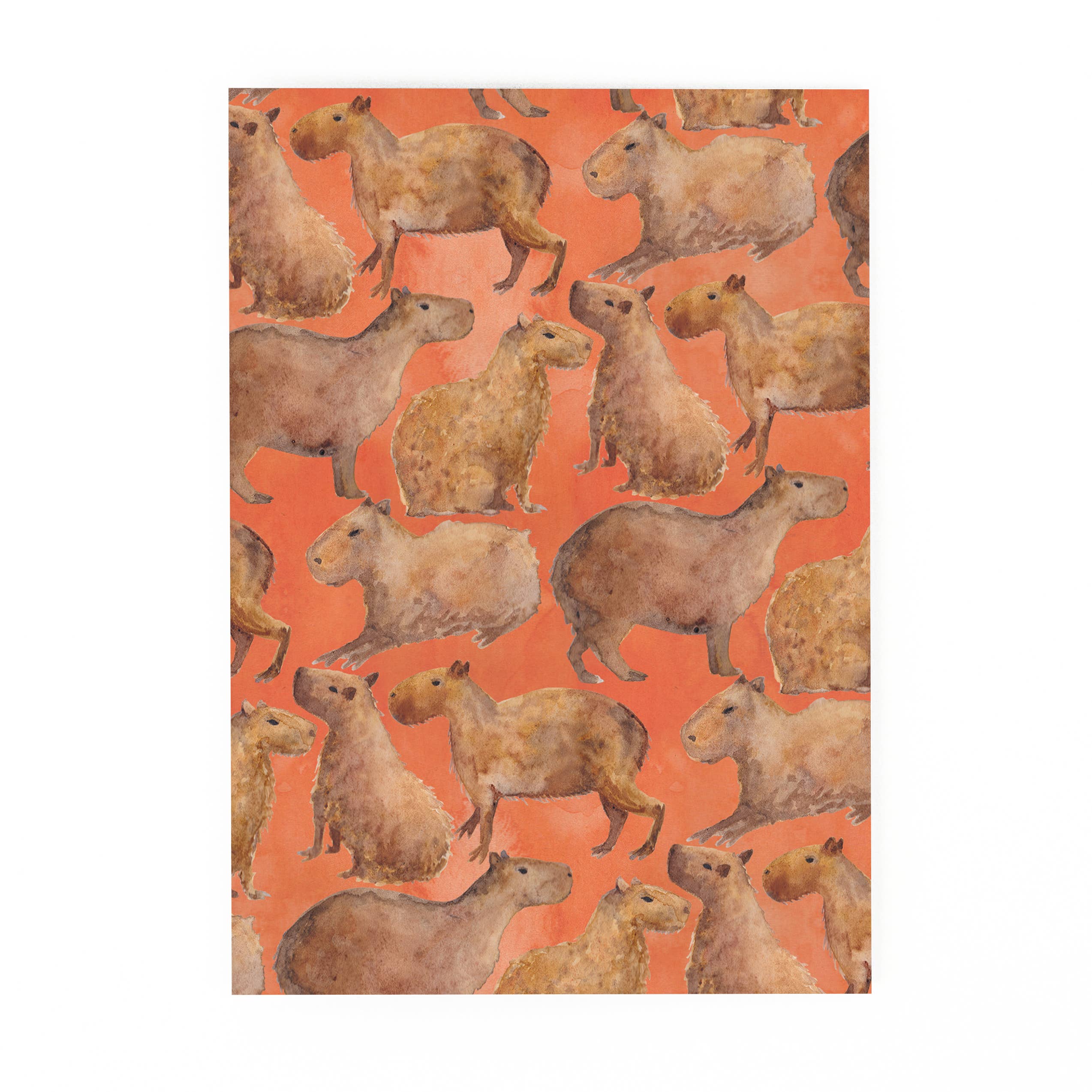 Bison Bindery – Engroshandel Postkort – Chill of Capybaras Print Postkort1
