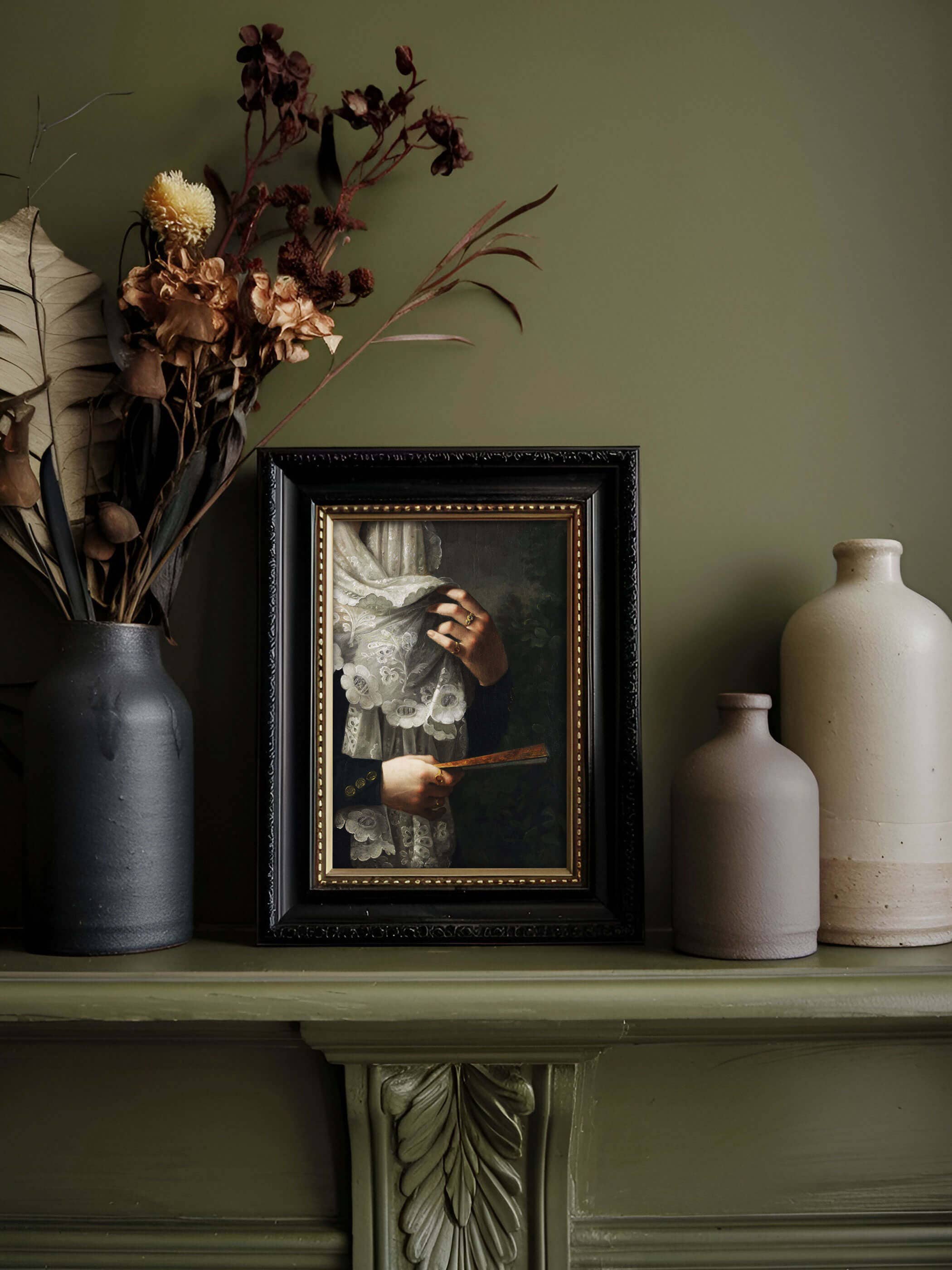 Modern Antique Prints - Wholesale Art Print - Lace Veil – Victorian Portrait Poster2