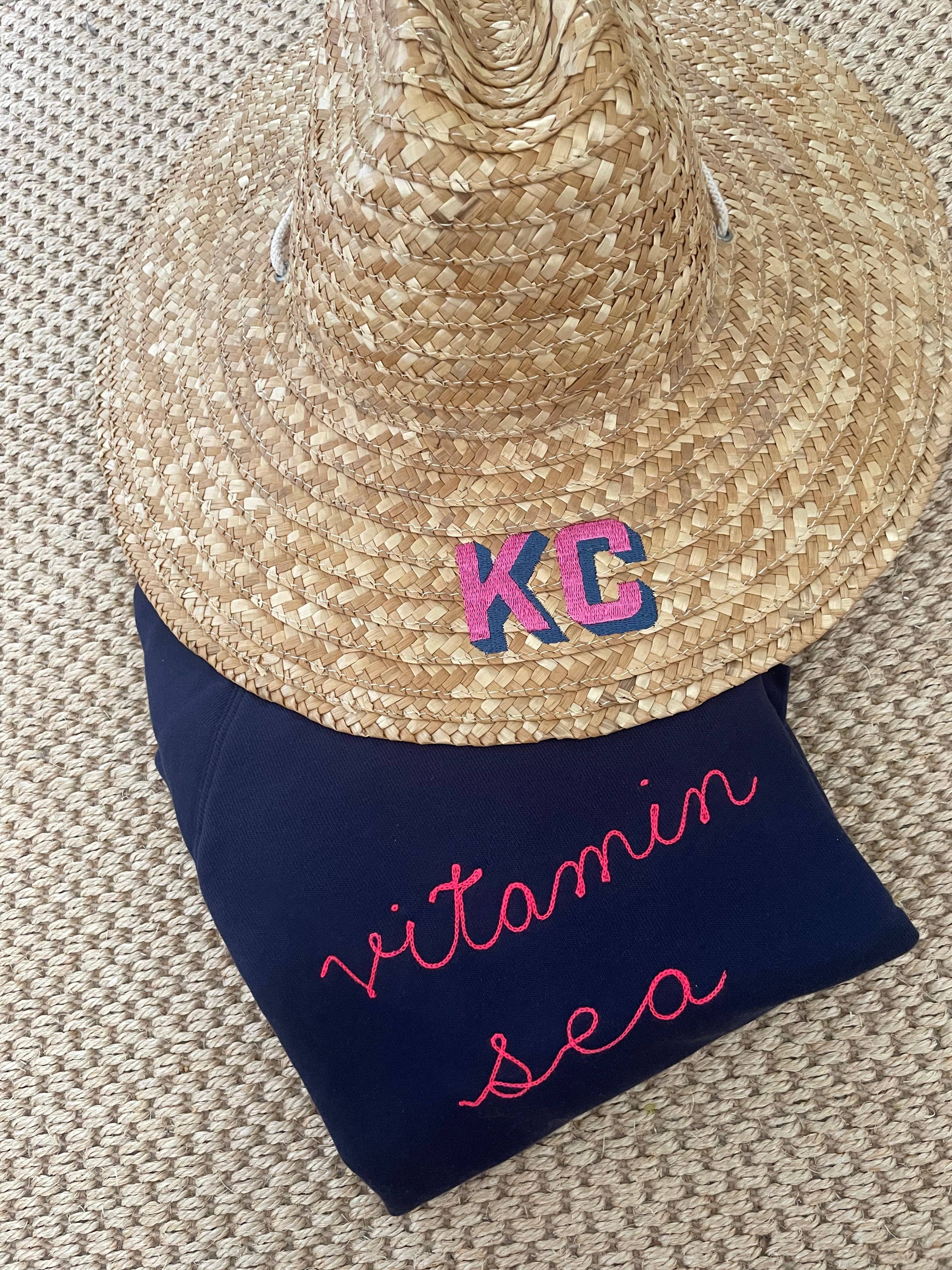 The Monogram Corner - Wholesale Straw Hat - Women's - BEACHCOMBER STRAW HAT11