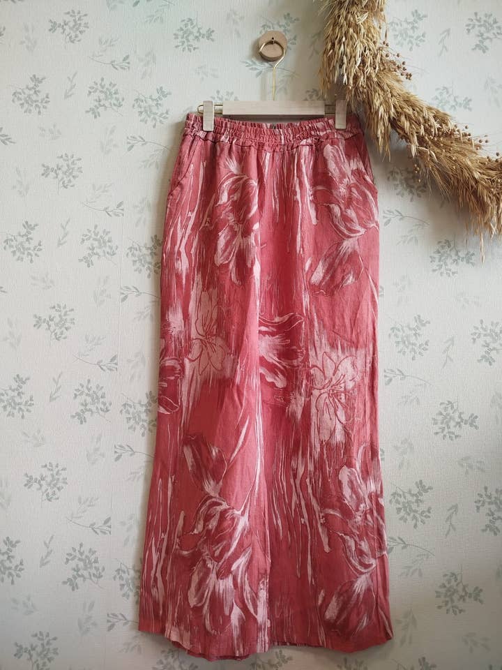 Linos y Textiles - Wholesale Pants - Women's - REF:6318 100% linen trousers4