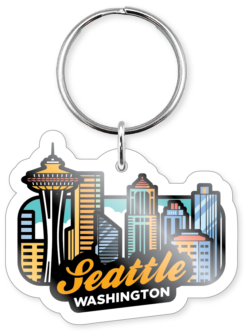 Morris Magnets - Wholesale Keychain - Unisex - Keychain - Seattle City Skyline 13