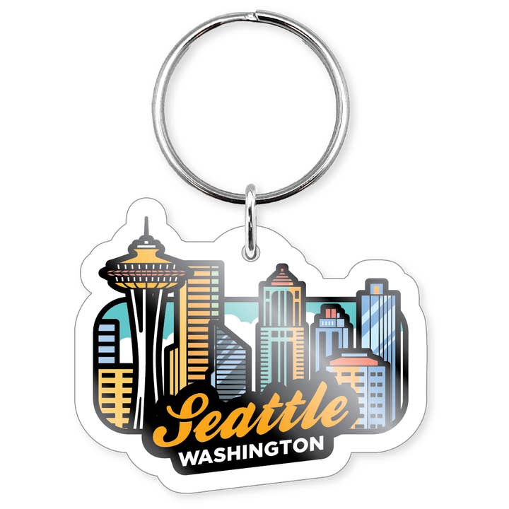 Morris Magnets - Wholesale Keychain - Unisex - Keychain - Seattle City Skyline 13