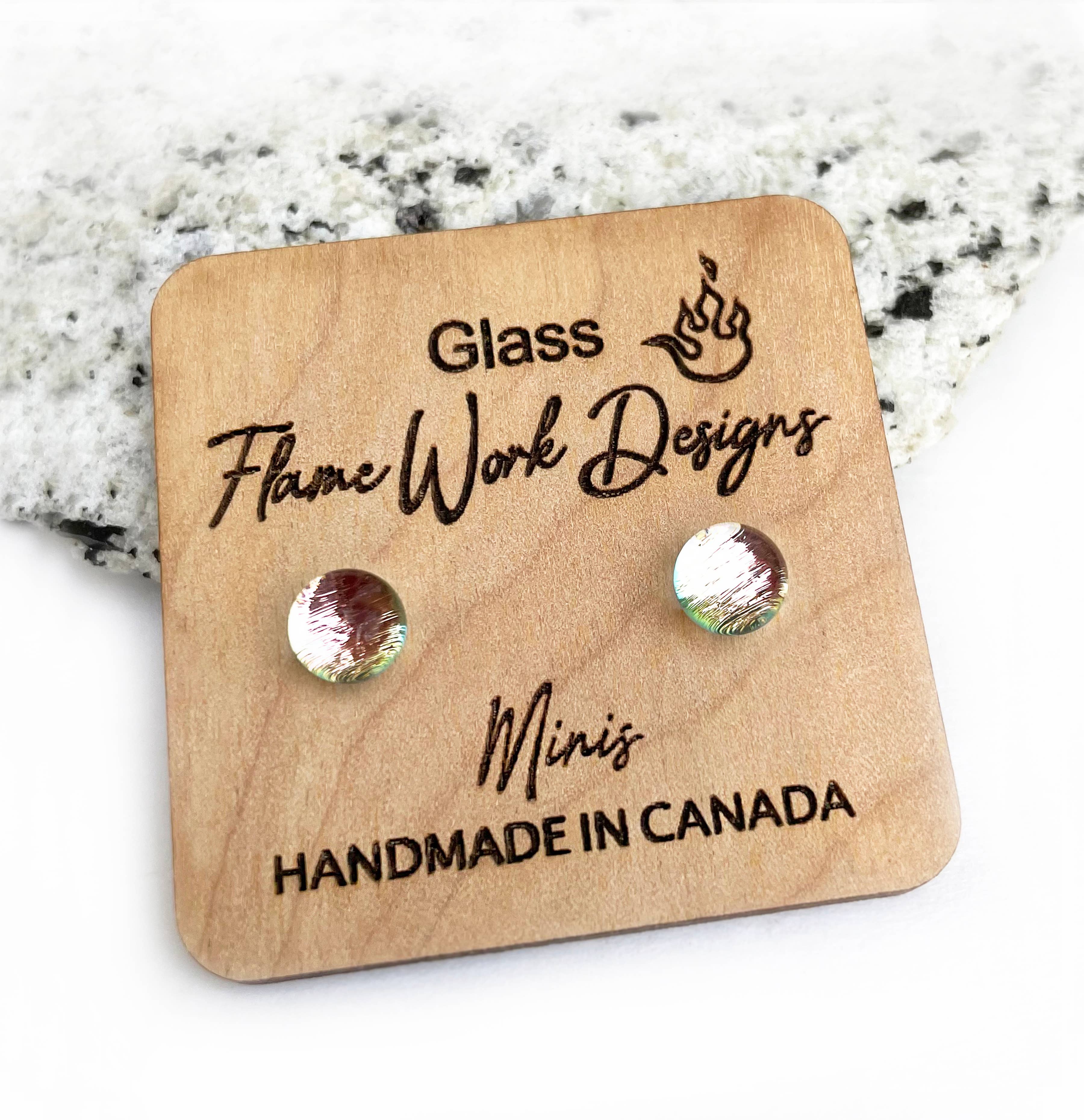 Flame Work Designs - Glass Jewelry - Wholesale Stud/Post Earrings - 12 Assorted Mini's collection 10% OFF4