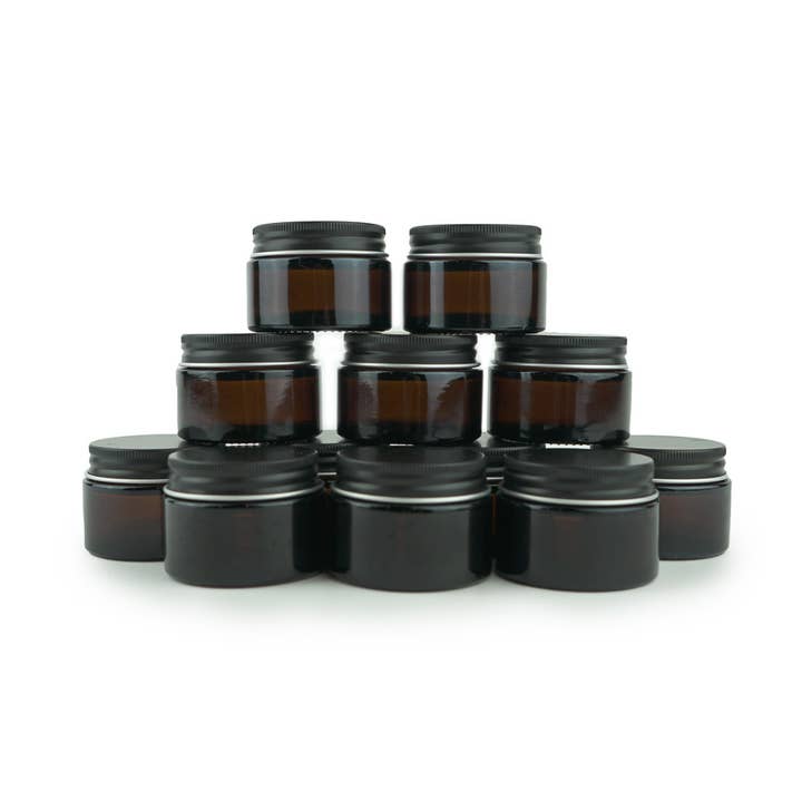 Nature Packaged - Vente Pots - Bocal en verre ambré de 1 oz