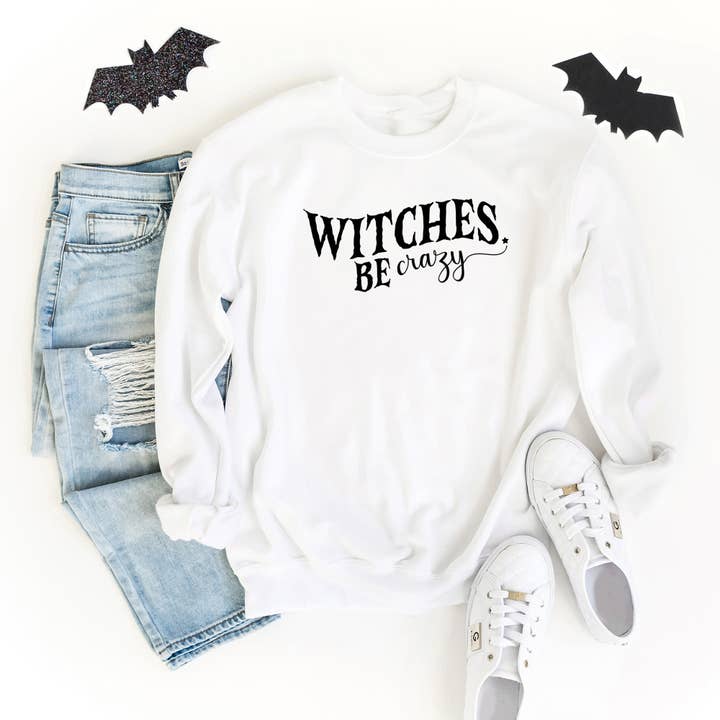 Witches Be Crazy | Sweatshirt | Halloween for wholesale by Olive And Ivory Wholesale