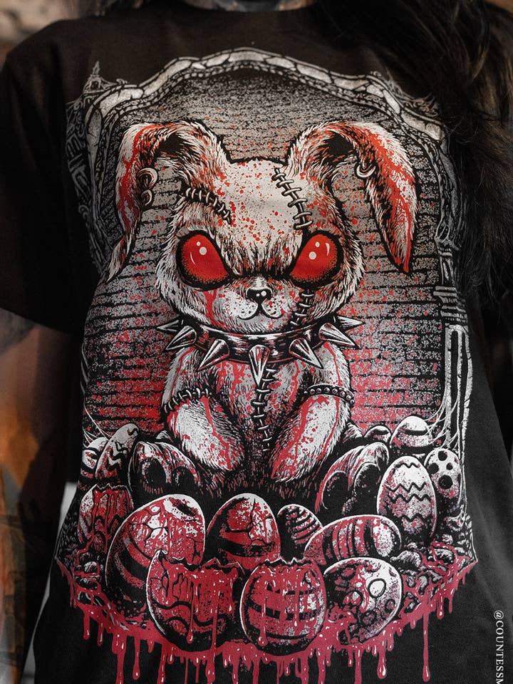 Bloody Easter Bunny T-shirt for wholesale by vampirefreaks