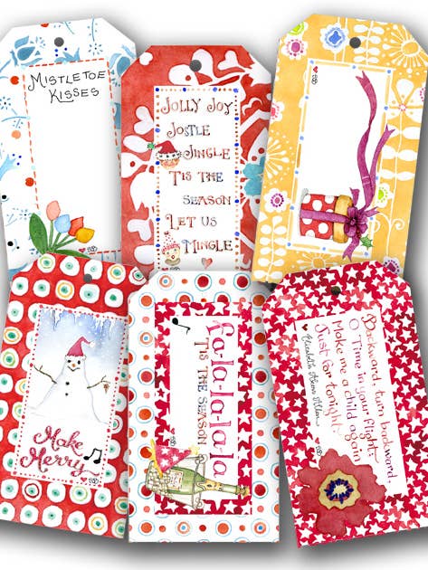 Cut Your Own Christmas Tags for wholesale by Susan Branch Studios