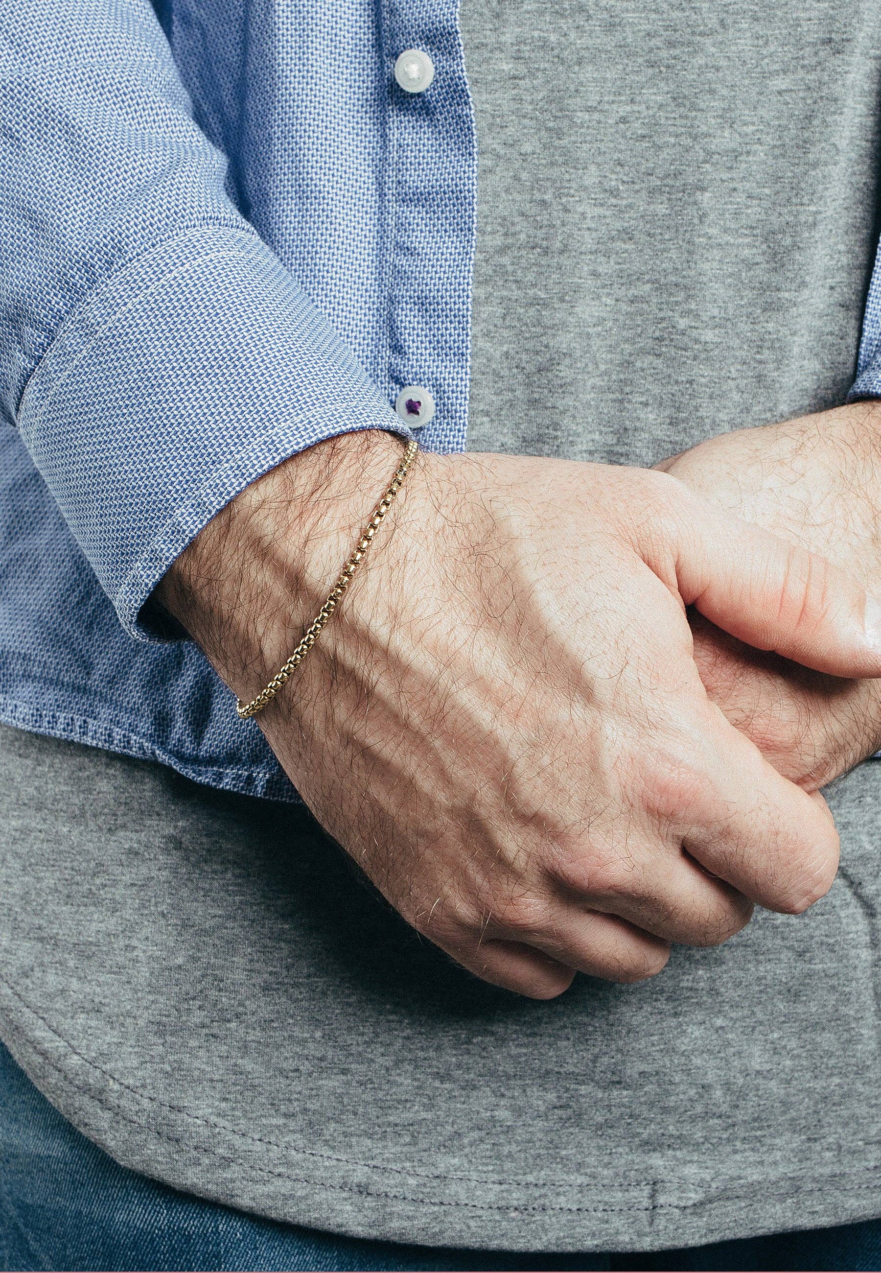 Blackskies - Wholesale Link & Chain Bracelet - Bacas Chain Link Bracelet Gold1