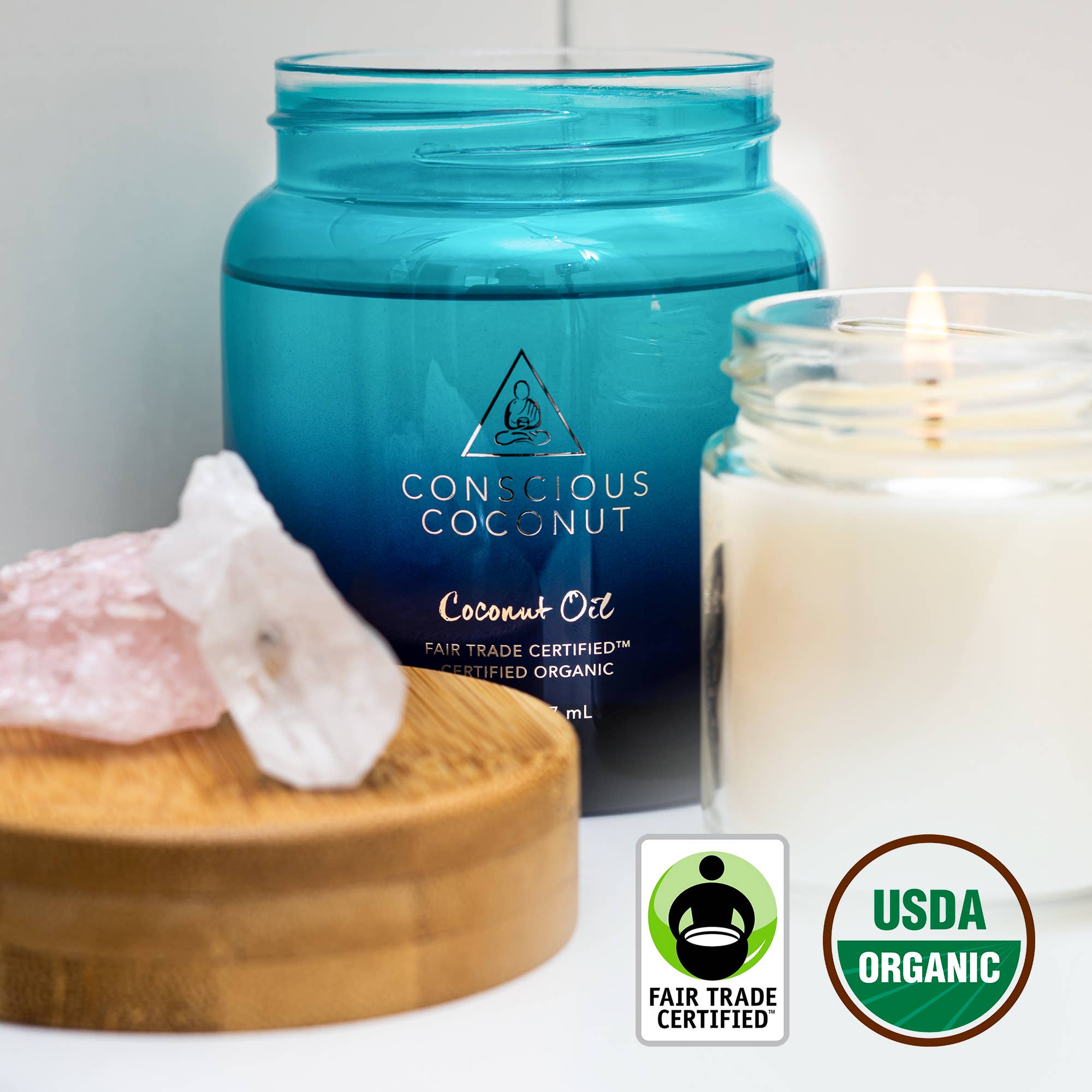 Conscious Coconut – Óleo para banho/corpo por atacado – Não é o seu frasco de óleo de coco comum.8