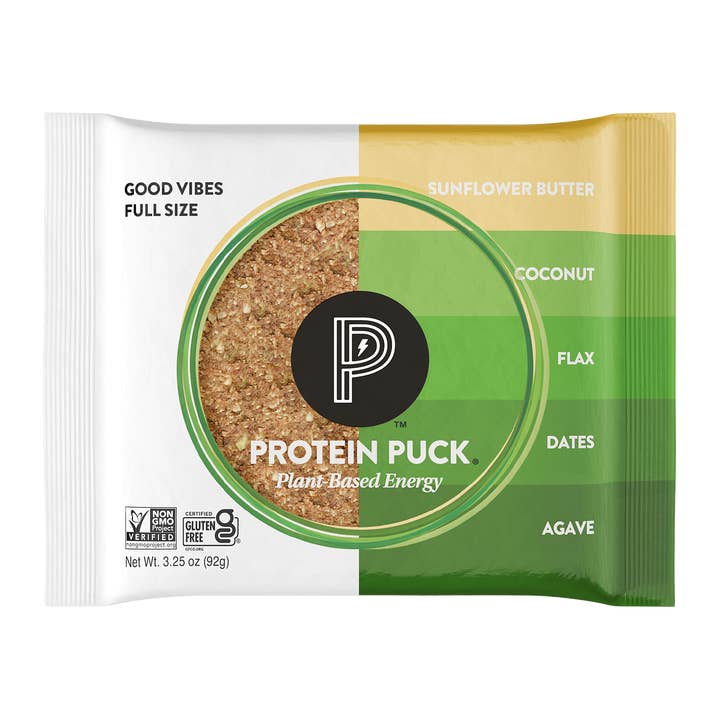 Good Vibes (Coconut, Almond, Sunflower) (16 - 3.25oz Bars) for wholesale by Protein Puck
