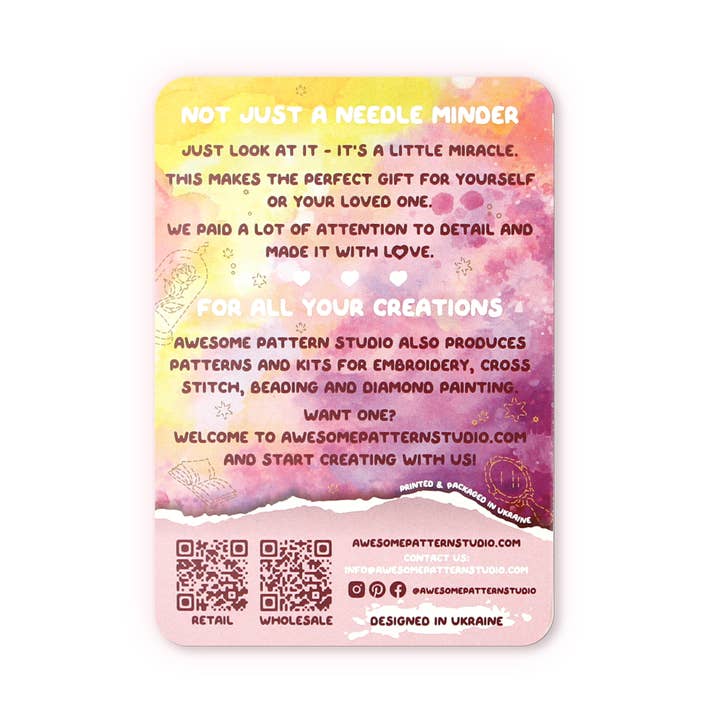 Awesome Pattern Studio - Wholesale Embroidery/Cross Stitch Supplies - Belle Castle - Magnetic Needle Minder Set #11