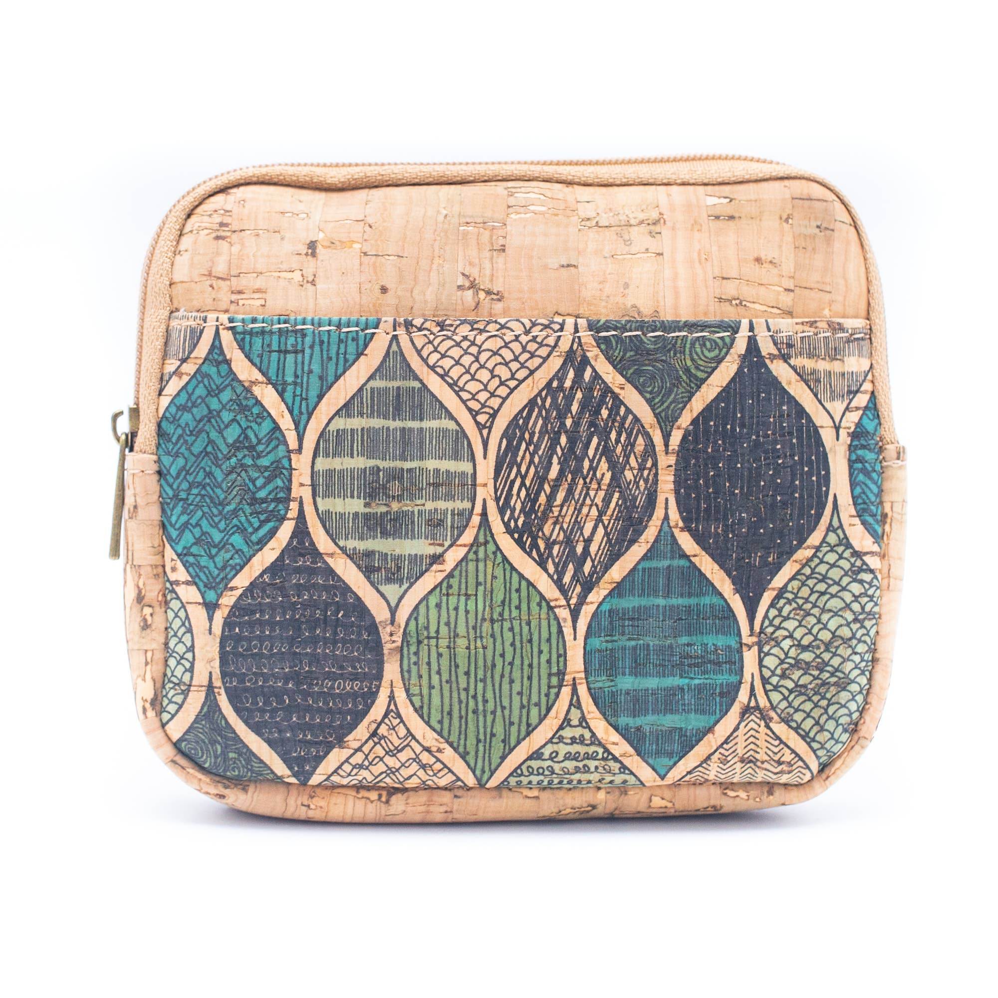 Meninas Bonitas Cork - Venta al por mayor Monedero - Mujer - (5 unidades) monedero de corcho con estampado de monedero BAGF-0012