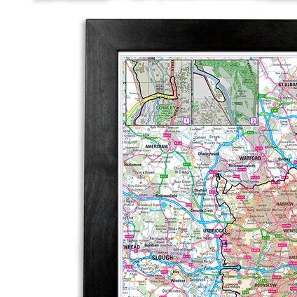 Map Marketing Limited - Vente Cartes - Carte murale de la zone à faibles émissions de Londres 2021 (LEZ et ULEZ)2