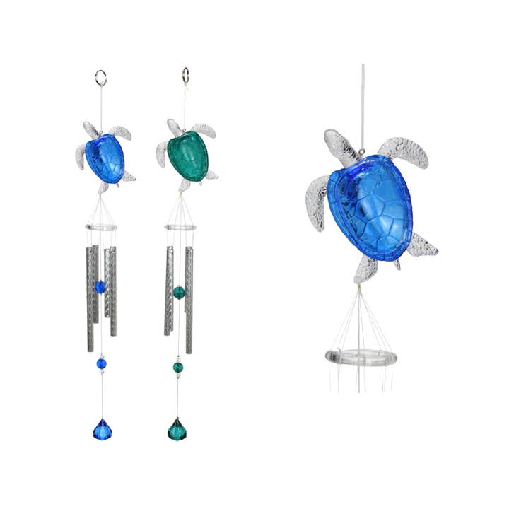 50cm Acrylic Large Turtle Wind Chime 2 Asstd for wholesale by Cubby House by Malmar