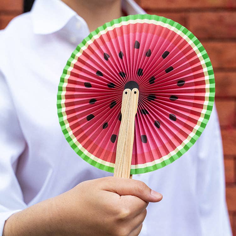 Kikkerland Design Inc - Wholesale Handheld Folding Fan - Fruity & Sweet Paper Fans2