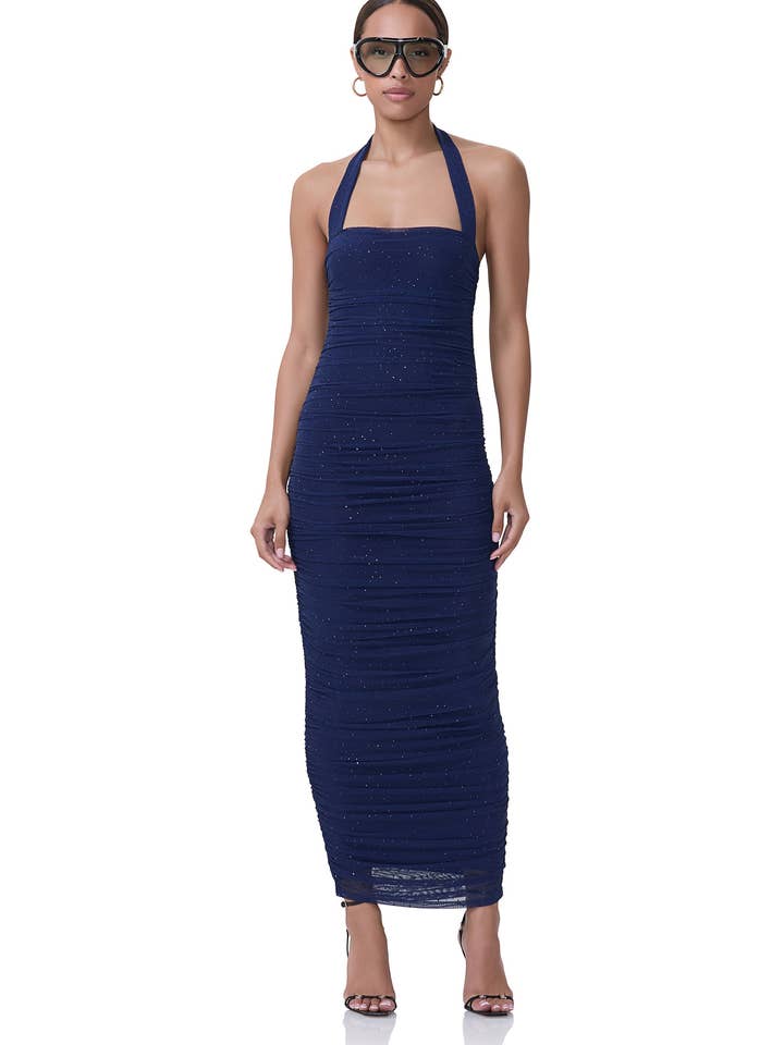 Indina Rhinestone Klänning - Ljus Marinblå för wholesale av AFRM