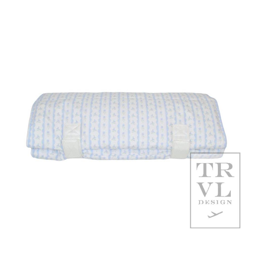 TRVL Design - Wholesale Nap Mat - Kids & Baby - Nap Mat - Rest Up! Ribbon Floral Blue1