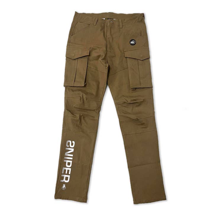 Sniper cargobyxor (khaki) för wholesale av Sniper Gang Apparel