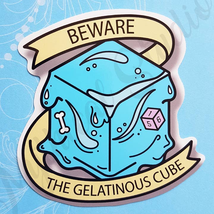 Gelly Cube klistermärke för wholesale av Mythical Studios