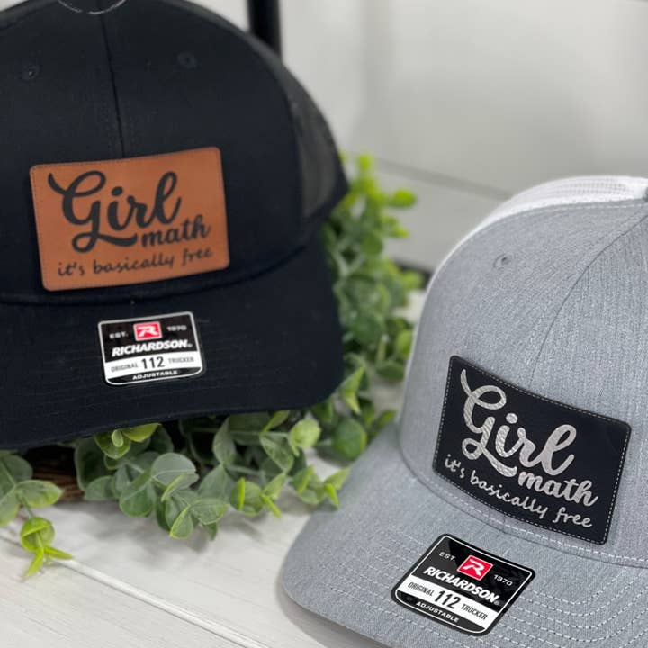 CMD Wholesale - Wholesale Trucker Hat - Women's - Adult Girl Math, It's Basically Free Patch Snapback Hat