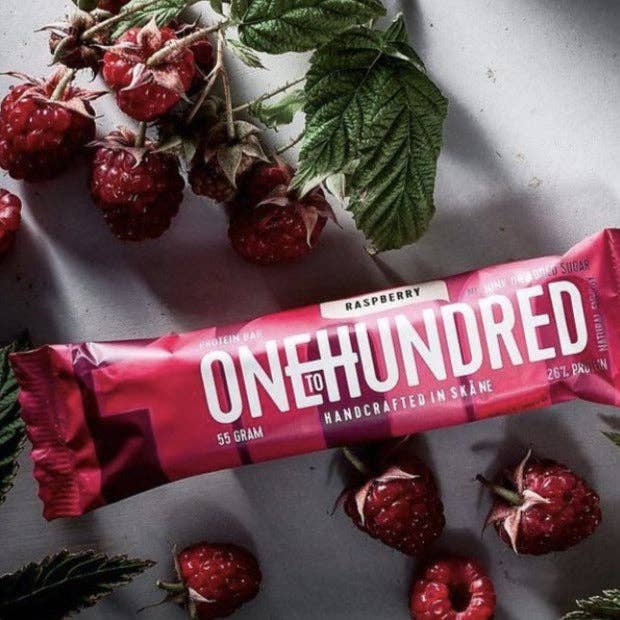 Protein Bar Raspberry 55g x 12 pcs for wholesale by ONETOHUNDRED