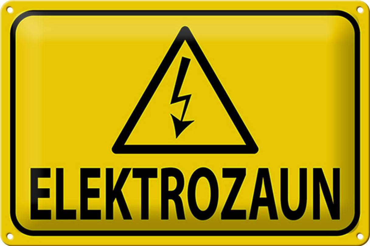 Femer - Wholesale Sign - Tin sign note 30x20cm electric fence warning sign caution decorative sign tin sign0