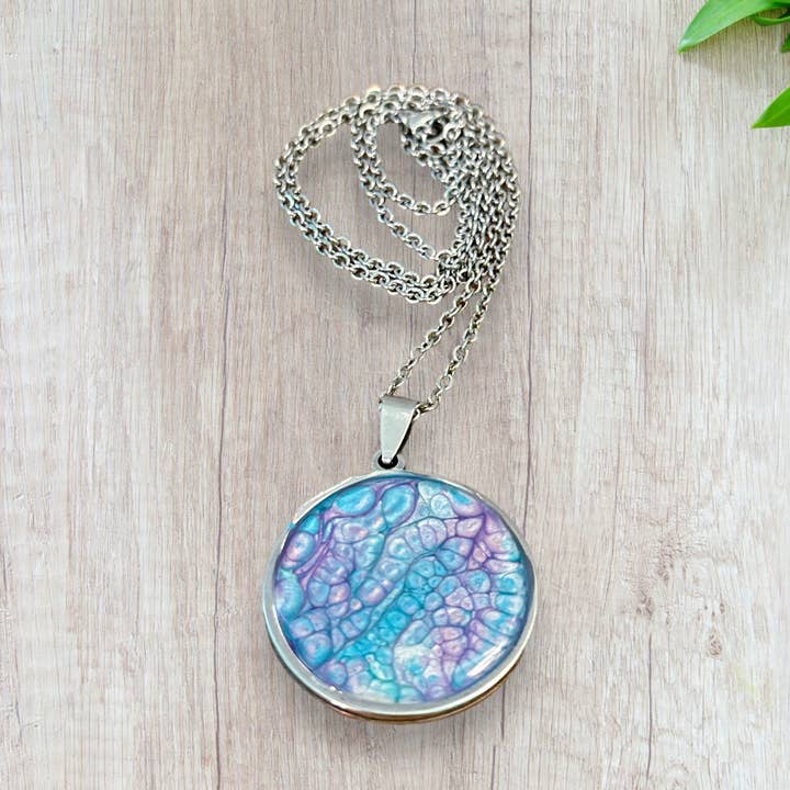 Three Dandelion Wishes - Wholesale Pendant/Charm Necklace - Hand Painted Pendant Necklace0