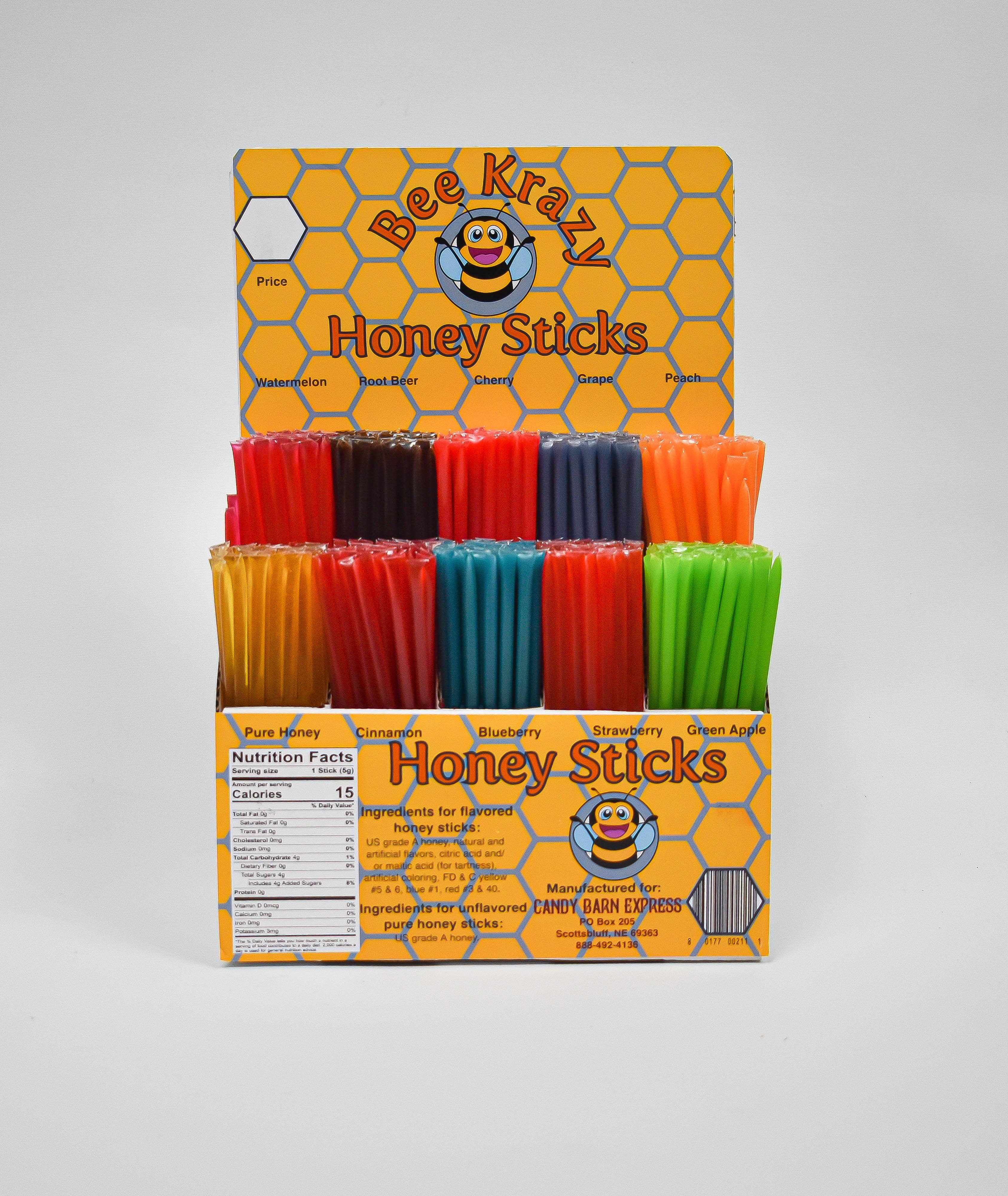 Candy Barn Express - Wholesale Hard Candy - Bee Krazy Honey Sticks Starter Pack - Option 11