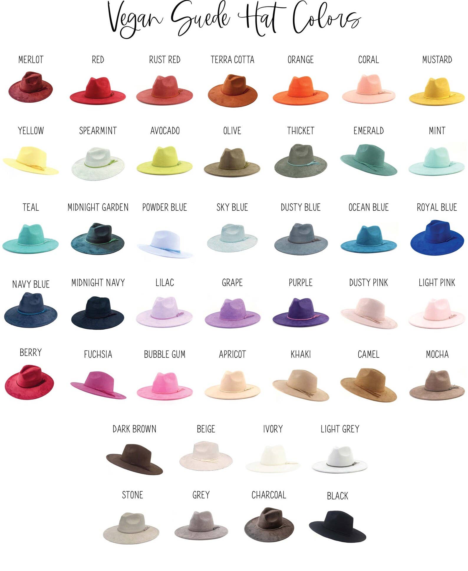 Willie & Dolly Designs - Wholesale Fedora - Women's - Youth Size Vegan Suede Hat Blank2