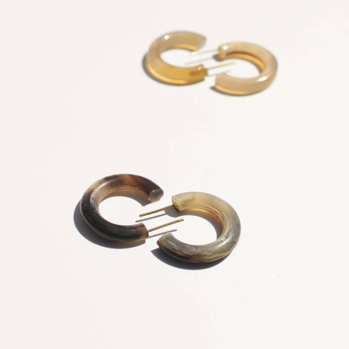 Rover & Kin - Wholesale Hoop Earrings - Horn Essential Hoops5