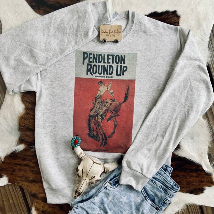 Rodeo Round Up Sweatshirt for wholesale by Ranchy Roan Boutique