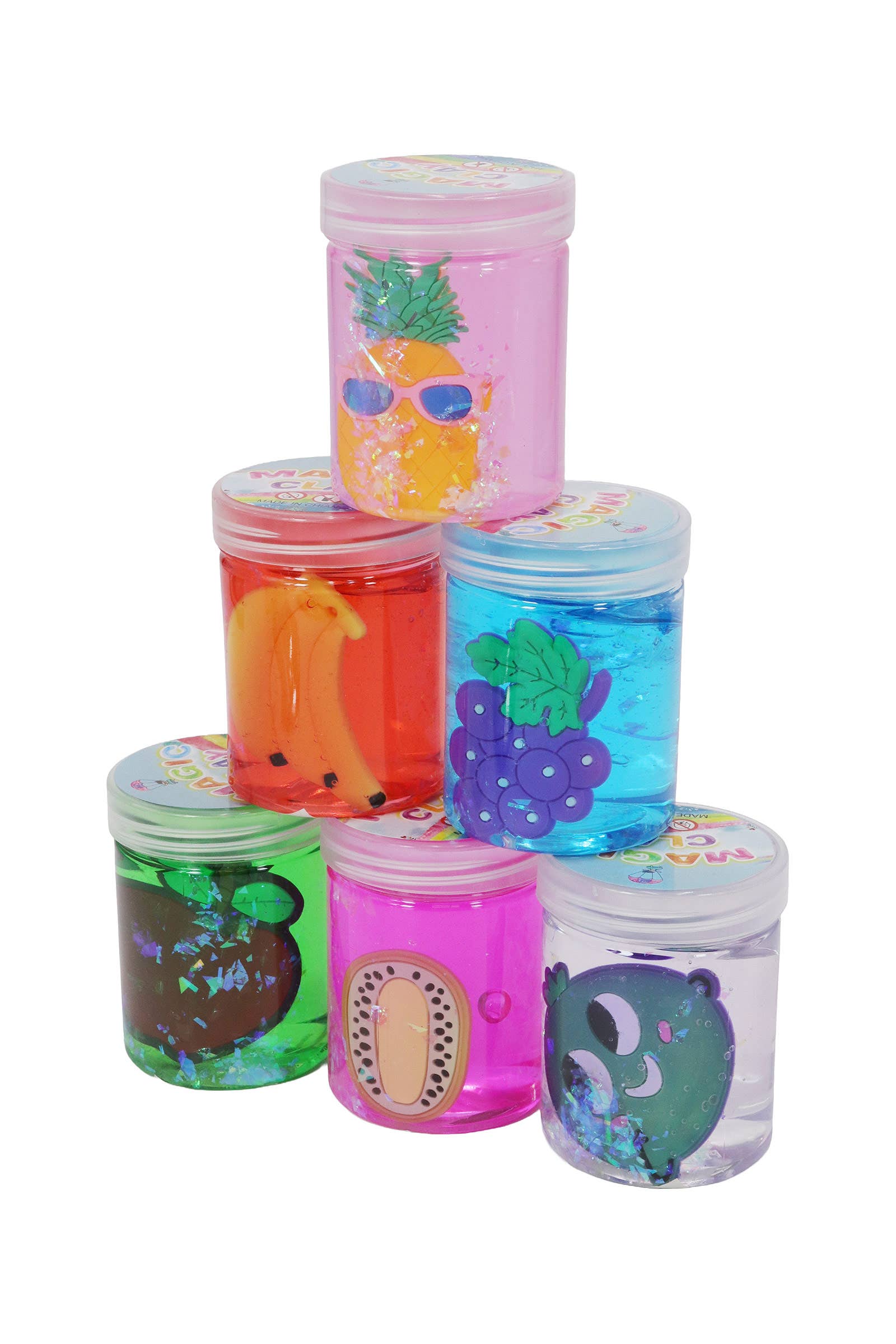 ASSORTED Fruit Figurine Gel Slime Mini Jar for wholesale on Faire2