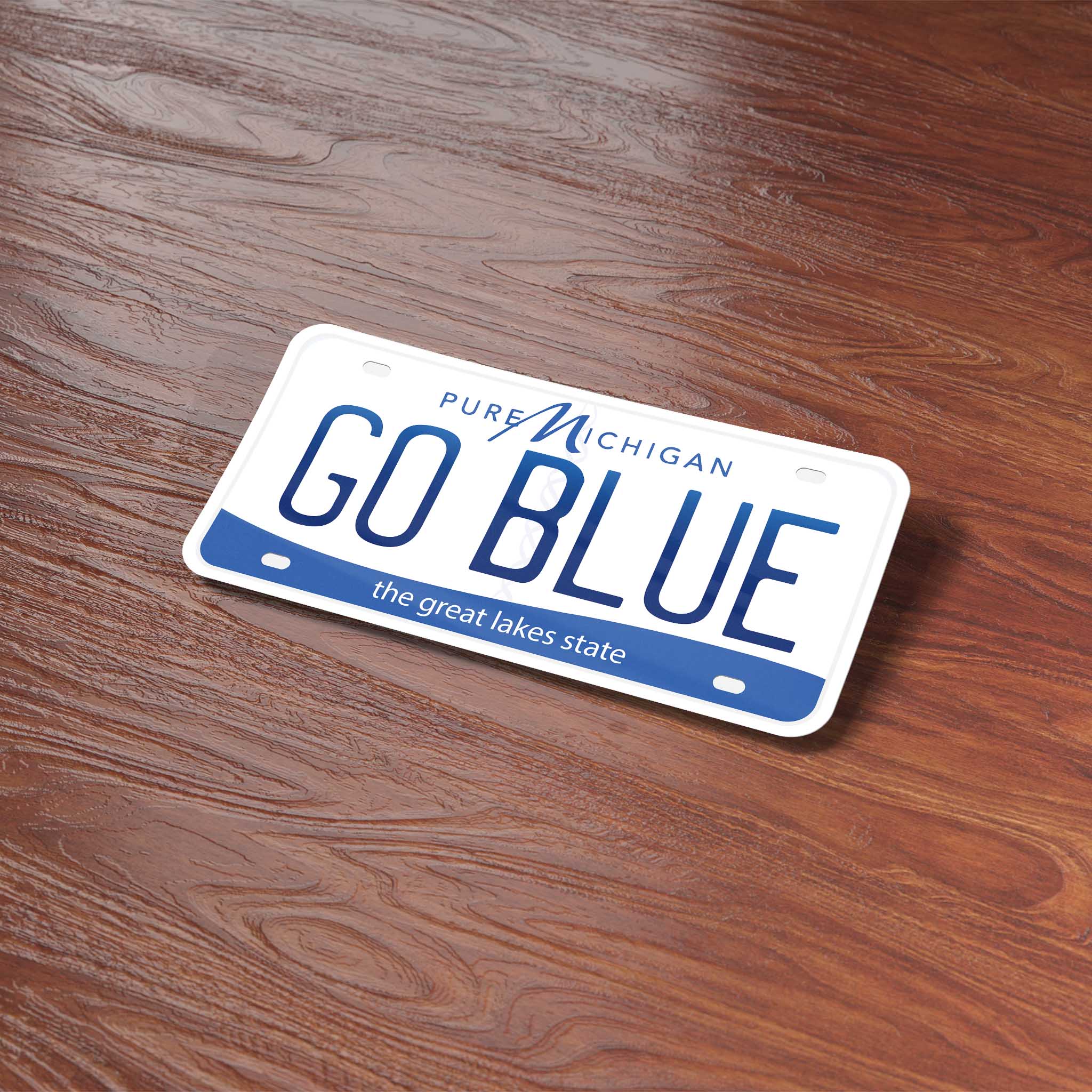 Sentinel Supply – Adesivo por atacado – Autocolante Go Blue Michigan Matrícula2